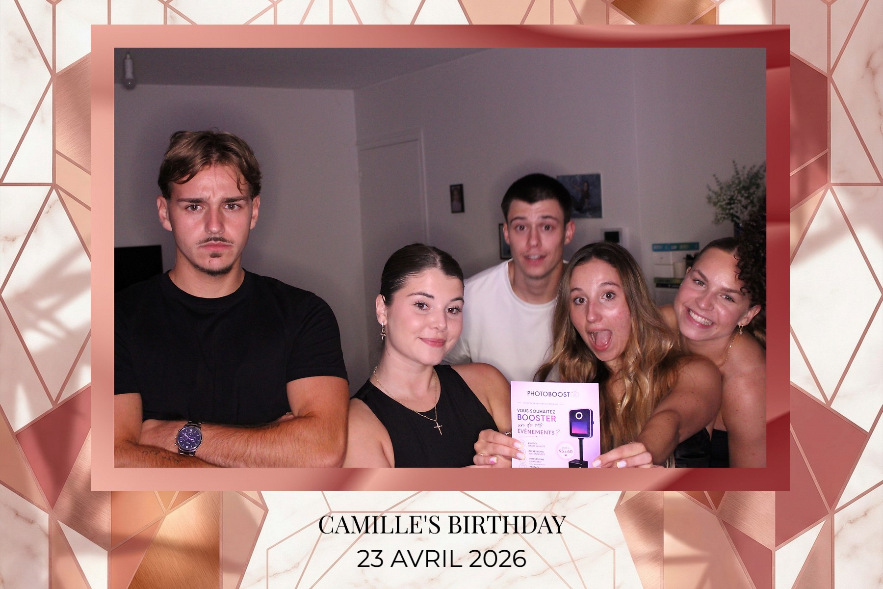 Souvenir capturé au photobooth Photoboosté